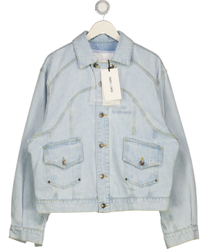 EMESTUDIOS Blue Eddy Pale Denim Boxy Jacket UK L
