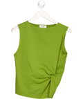 cos Green Sleeveless Twist Detail Top UK S