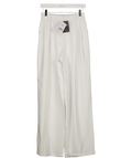 NEXT White Pleated Wide Leg Trousers - Long Length UK 8