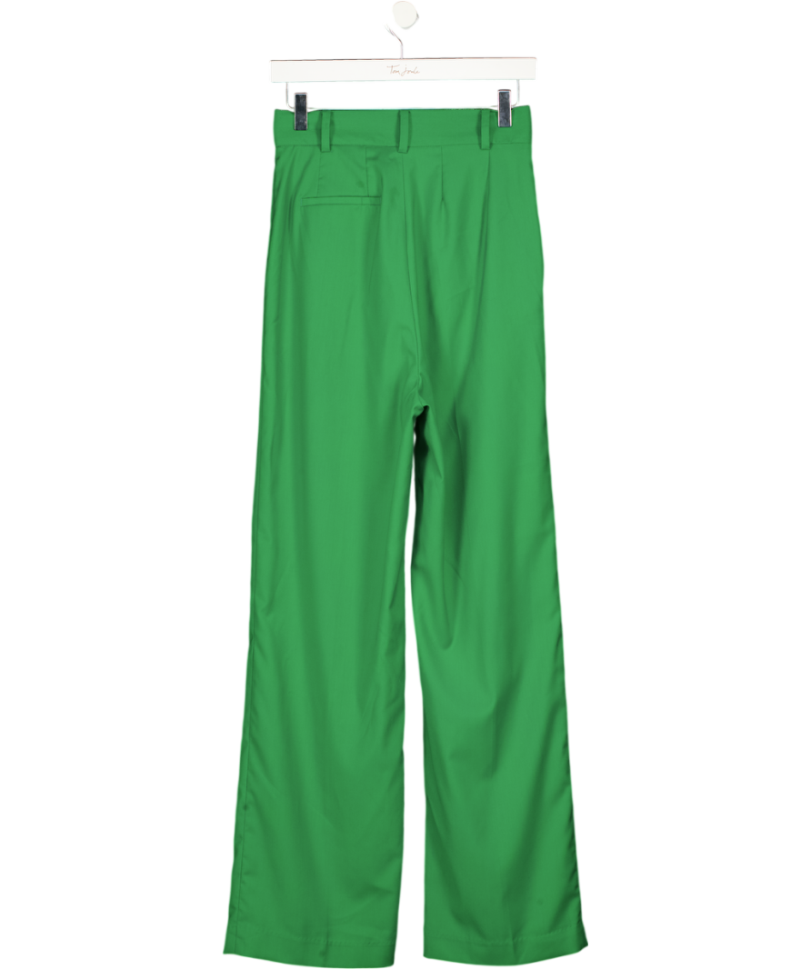 THE FRANKIE SHOP Green Pleated Trousers UK S