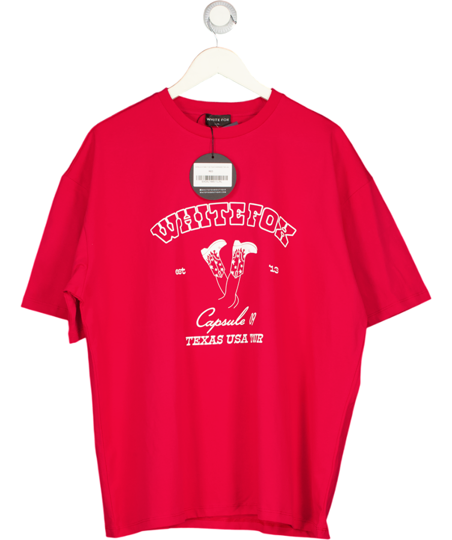 White Fox Red Capsule 9 Take It On Tour Oversized Tee UK L/XL