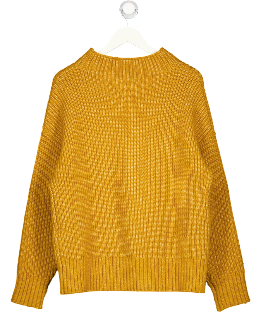 VARLEY Yellow Skyla Funnel Neck Sweater UK M