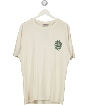 CERNUCCI Cream Beach Club Oversize Fit T-shirt UK S