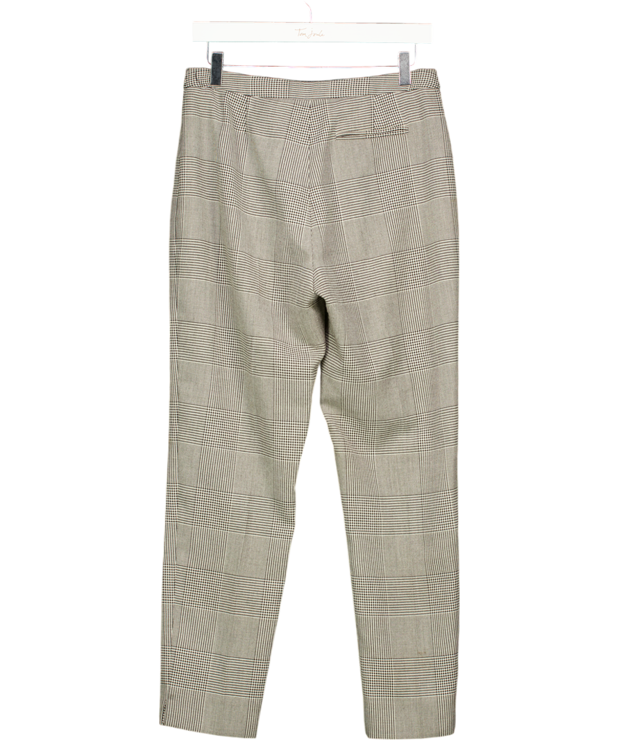 M&S White & Black Jaeger Trousers UK 10