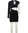 ZARA Black Jersey High Neck Bodycon Mini Dress UK S