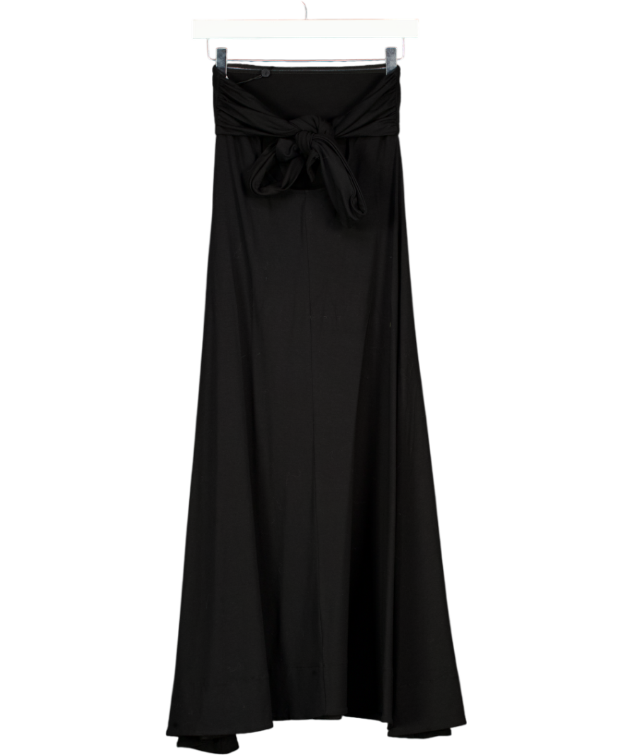 MINT VELVET Black Jersey Bandeau Maxi Dress UK XS