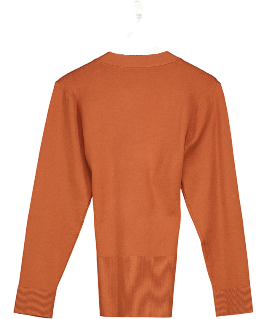 Pixie Market Orange One Button Up Cardigan UK M