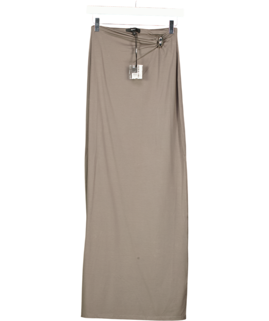 khy by Kylie Jenner Grey Pierced Maxi Skirt UK S