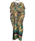 VIVIAN WONG Multicoloured Animal Print Kimono Cover-up UK S
