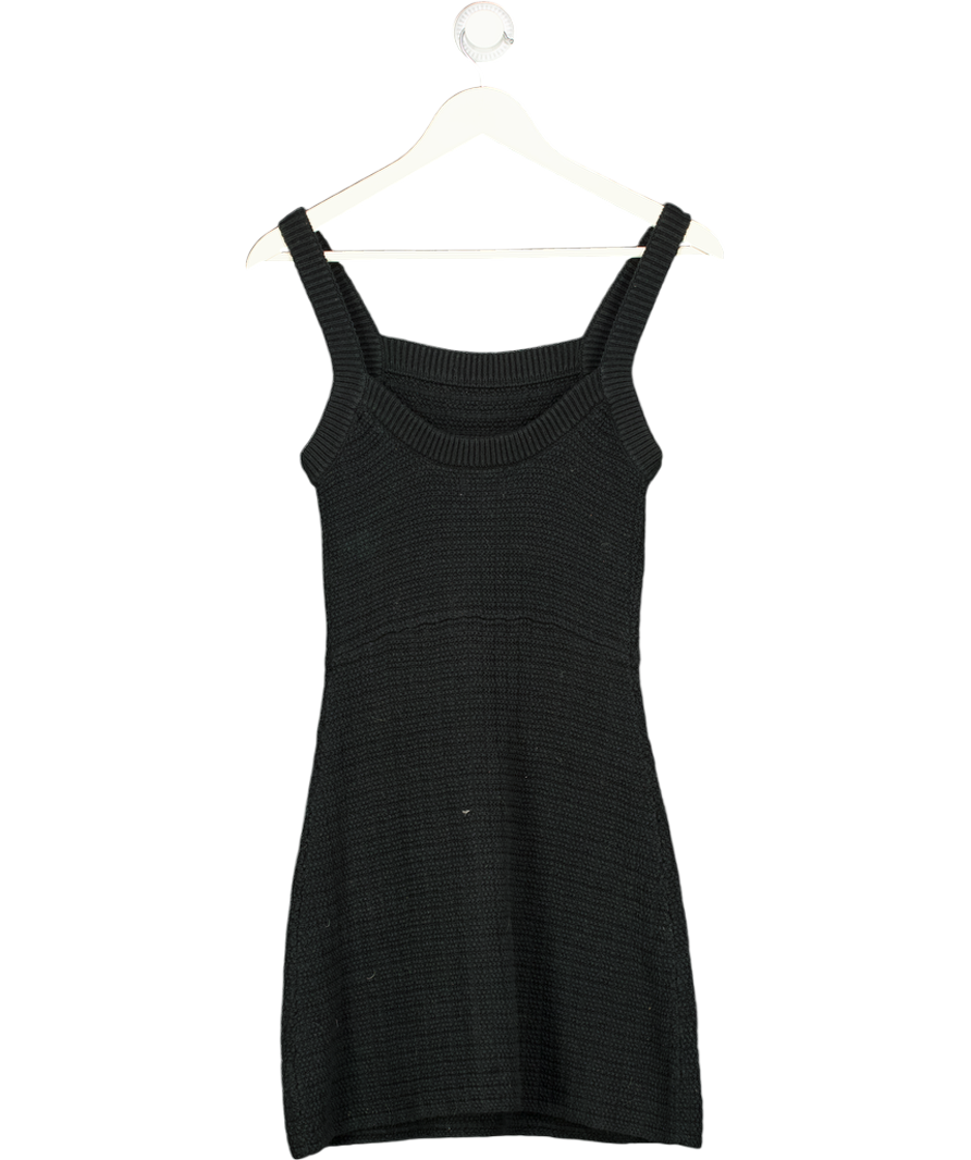 ZARA Black Mini Knitted Dress UK S