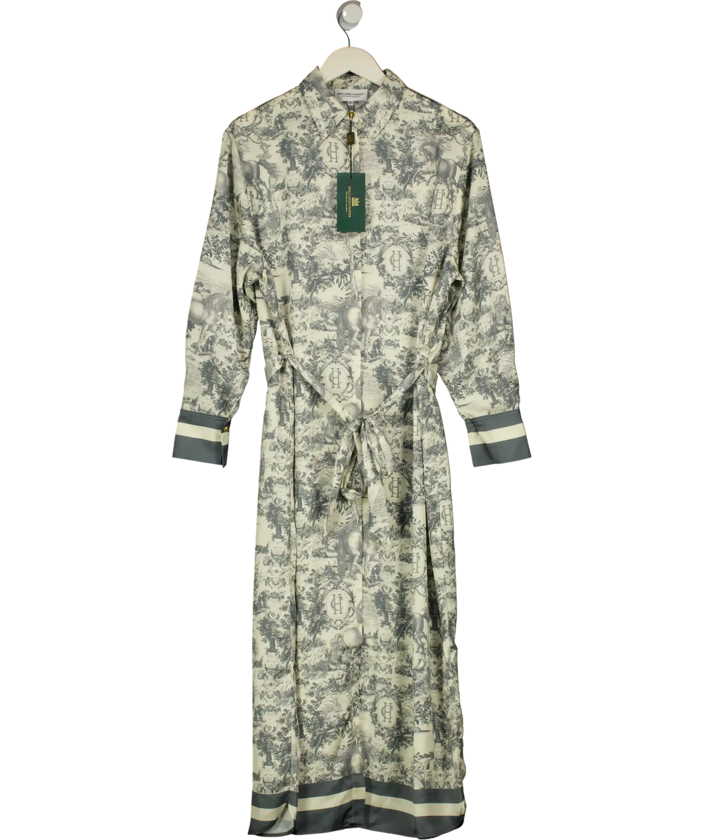 HOLLAND COOPER Riviera Shirt Dress Vintage Chateau Steel Blue UK S