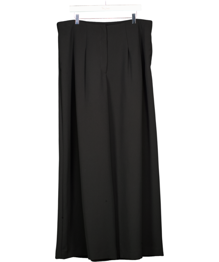 Mint Velvet Black Palazzo Wide Leg Trousers UK 18