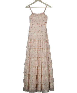 ALB Anne Louise Cream Floral Lovette Maxi Lace Dress UK 6