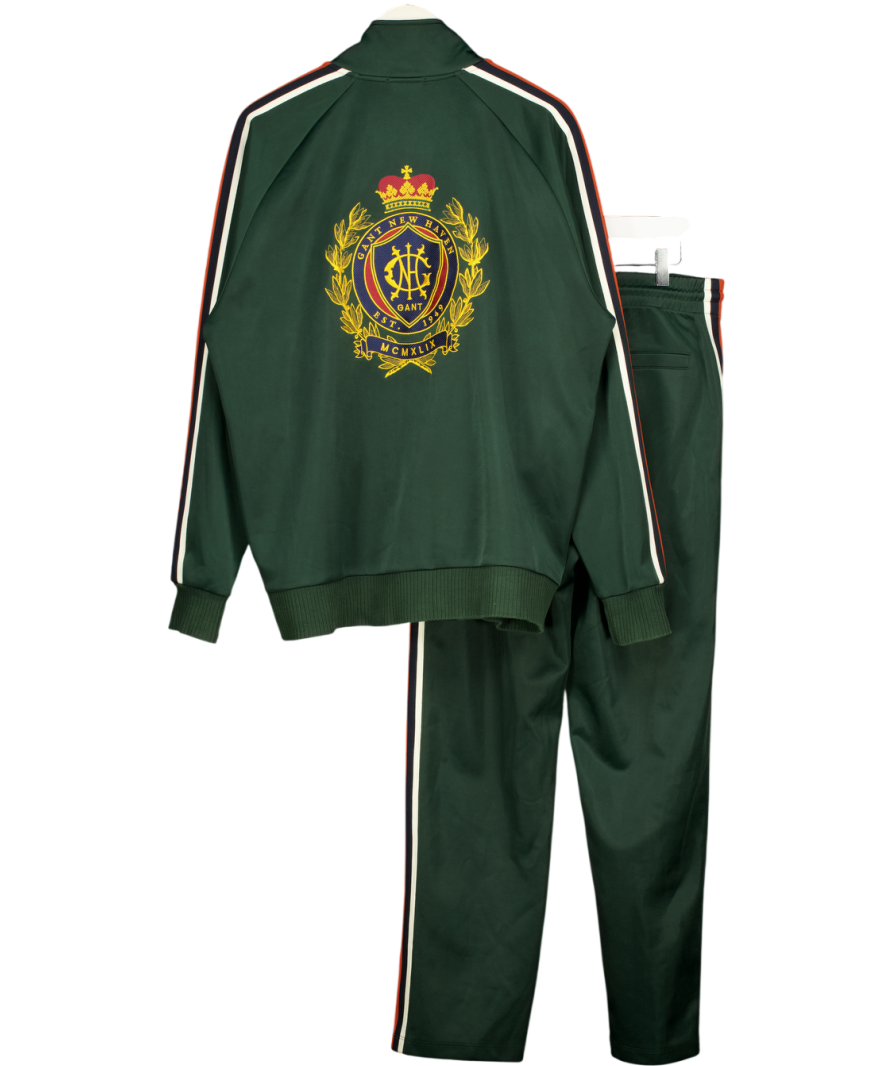 GANT 2-piece Dark Green Royal  Crest Relaxed Fit Tracksuit Set UK M/L