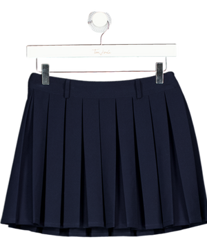 MESHKI Navy Blue Pleated Mini Skirt UK XS