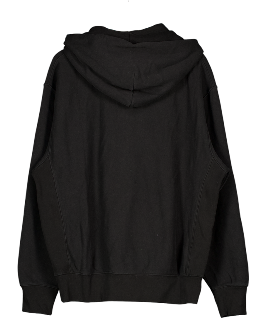 Champion Black Reverse Weave Full Zip Hoodie Sweatshirt UK L