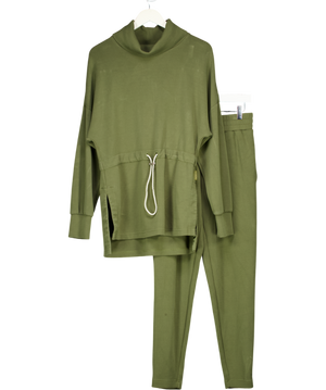 Varley Green 2-piece Doublesoft Freya Top And Slim Pant 27 Set UK M
