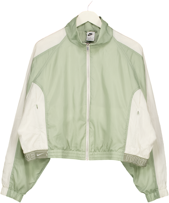 NIKE Green Sportswear Womens Woven Jacket UK XL