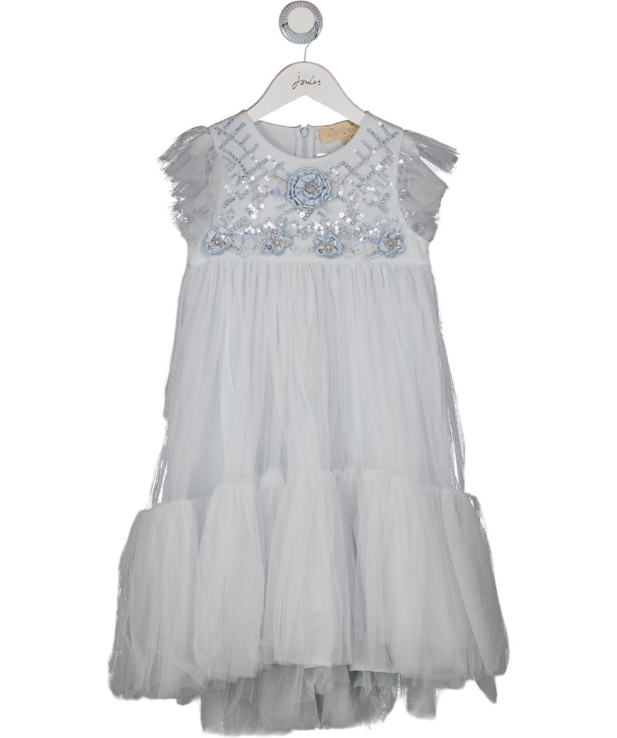 TUTU DU MONDE Baby Blue Embellished Tulle Dress 6 Years