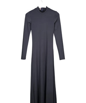 OW COLLECTION Charcoal Grey Celia Maxi Dress UK 10