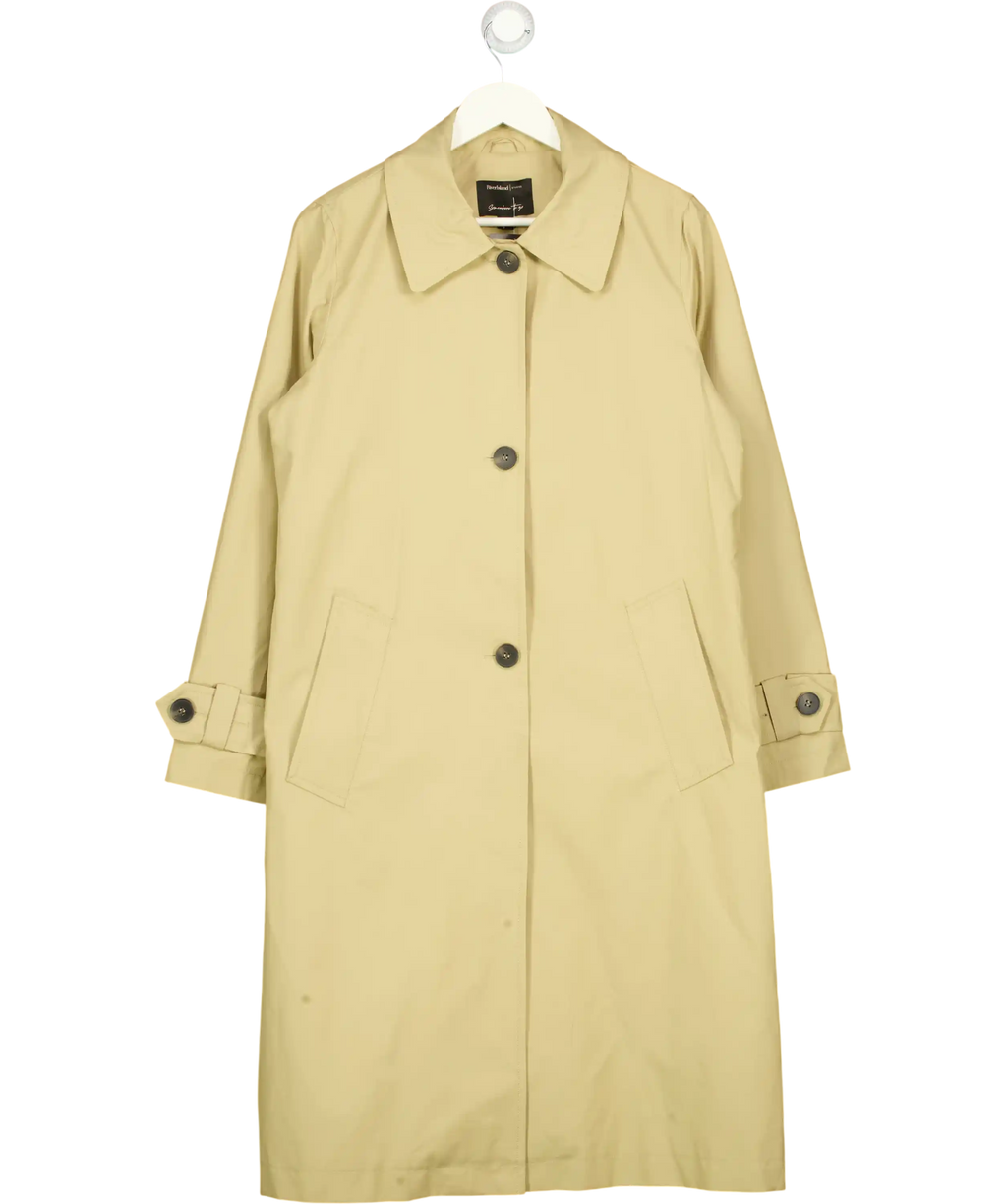 River Island Beige Single Breasted Trench Coat UK 10