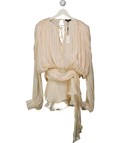jluxlabel Nude Pure Glow Draped Mini Dress UK S