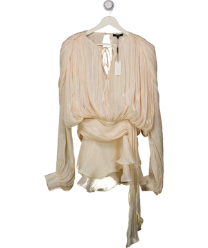 jluxlabel Nude Pure Glow Draped Mini Dress UK S