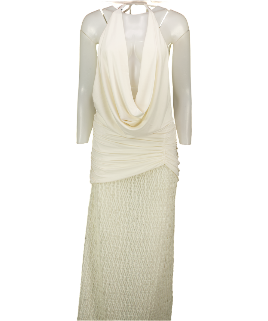 White Fox White Maxi Dress UK M