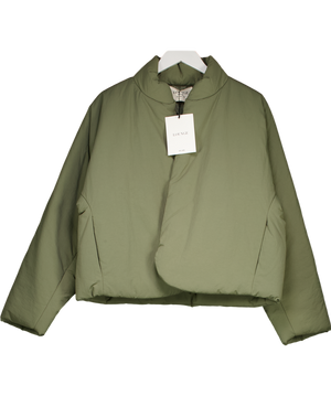 Lounge Underwear Green Cocoon Puffer Coat UK 8