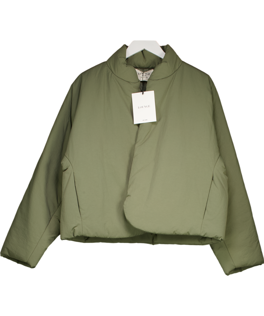Lounge Underwear Green Cocoon Puffer Coat UK 8