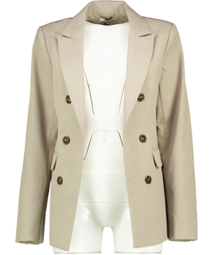 6IXTH NOVEMBER Wool Blend Maya Blazer - Rustic Sage Green UK S