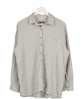 Sisters & Seekers Grey Checked Oversize Seersucker Shirt UK M