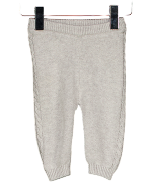 Mori Baby Grey Cable Knit Joggers 0-3 Months