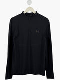 UNDER ARMOUR Black RUSH Long Sleeve T-Shirt UK S