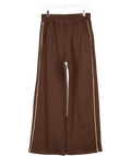 REASN Chocolate Brown High Waist Wide Leg Joggers UK 12