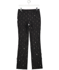 Gianfranco Ferré Black Embellished Cigarette Trousers It42 UK 10