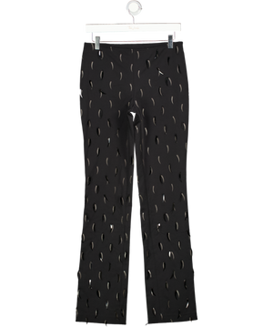 Gianfranco Ferré Black Embellished Cigarette Trousers It42 UK 10