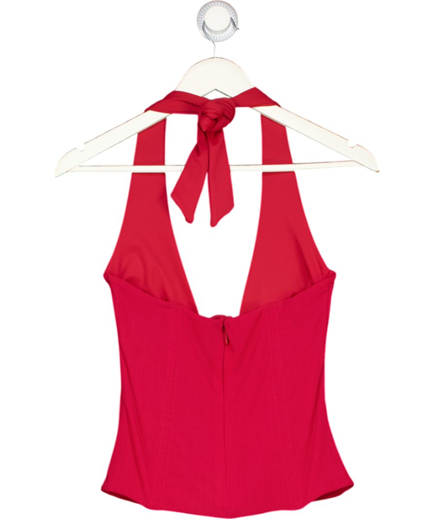 WHITE FOX Hot Girl Halter Bustier Red UK M