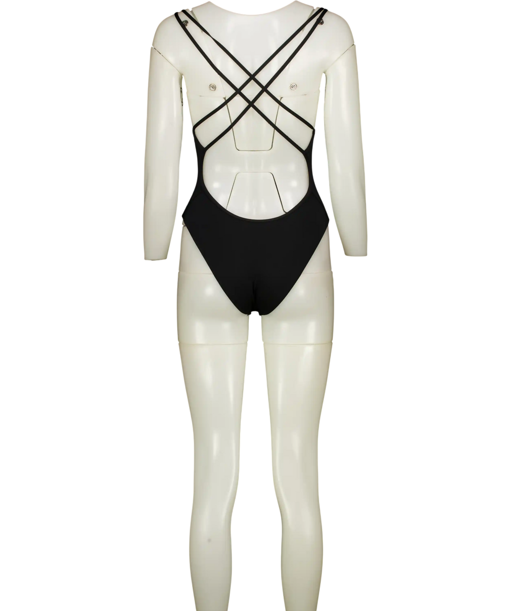 Nike Fastback One Piece Swimsuit - Black UK 8