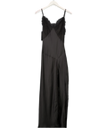 COOSH Black Satin & Lace Slip Maxi Dress UK S