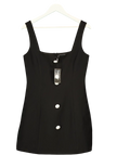 Odd Muse Exclusive Muse No. 4 Black Button Mini Dress UK M