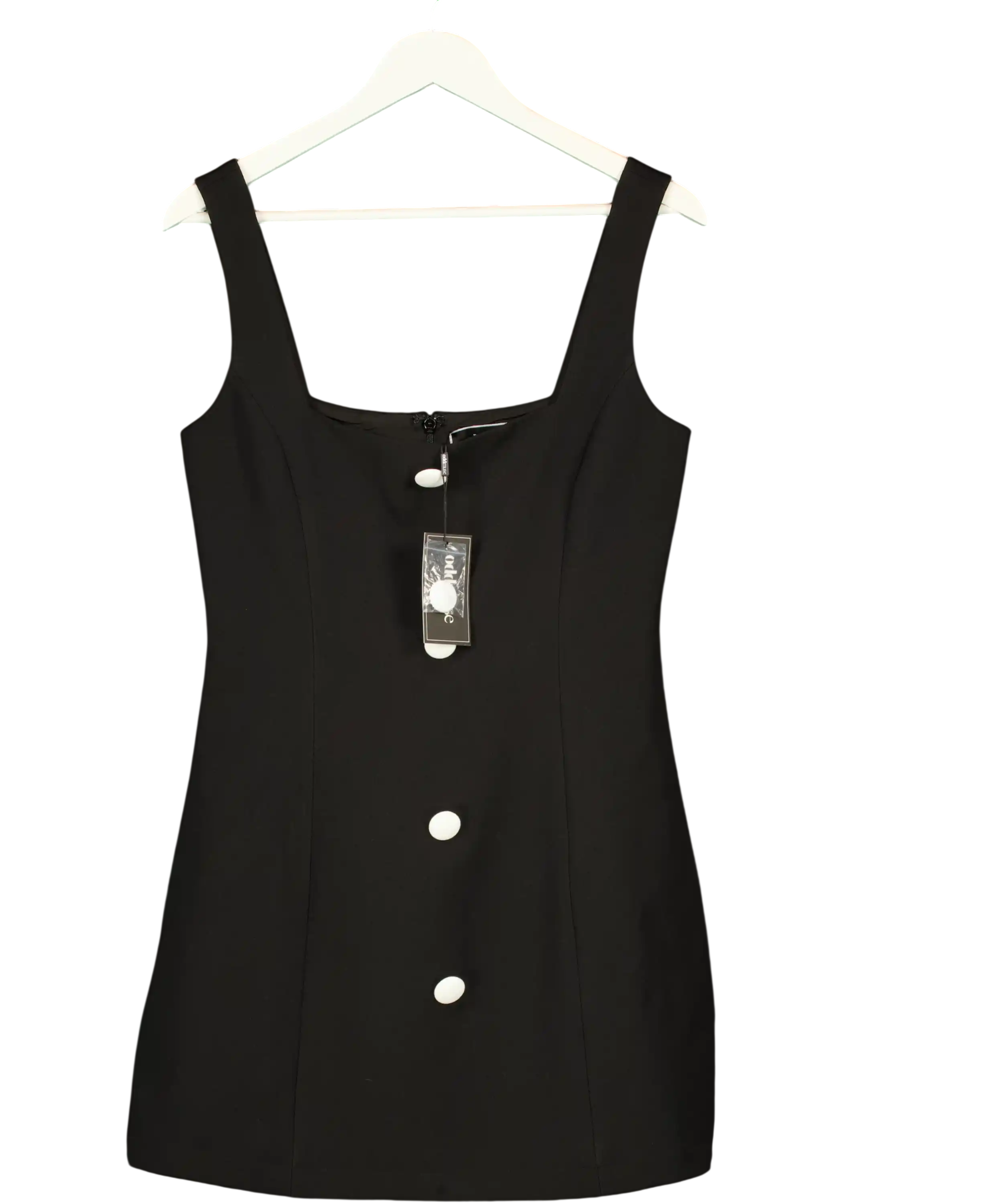 Odd Muse Exclusive Muse No. 4 Black Button Mini Dress UK M