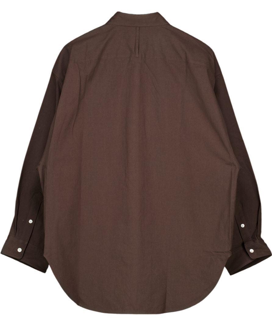ARKET Chocolate Brown Oversize Shirt UK S