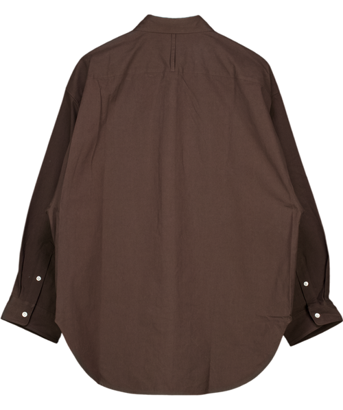 ARKET Chocolate Brown Oversize Shirt UK S