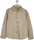 MANGO Beige 100% Cotton Heavy Weight Overshirt UK S
