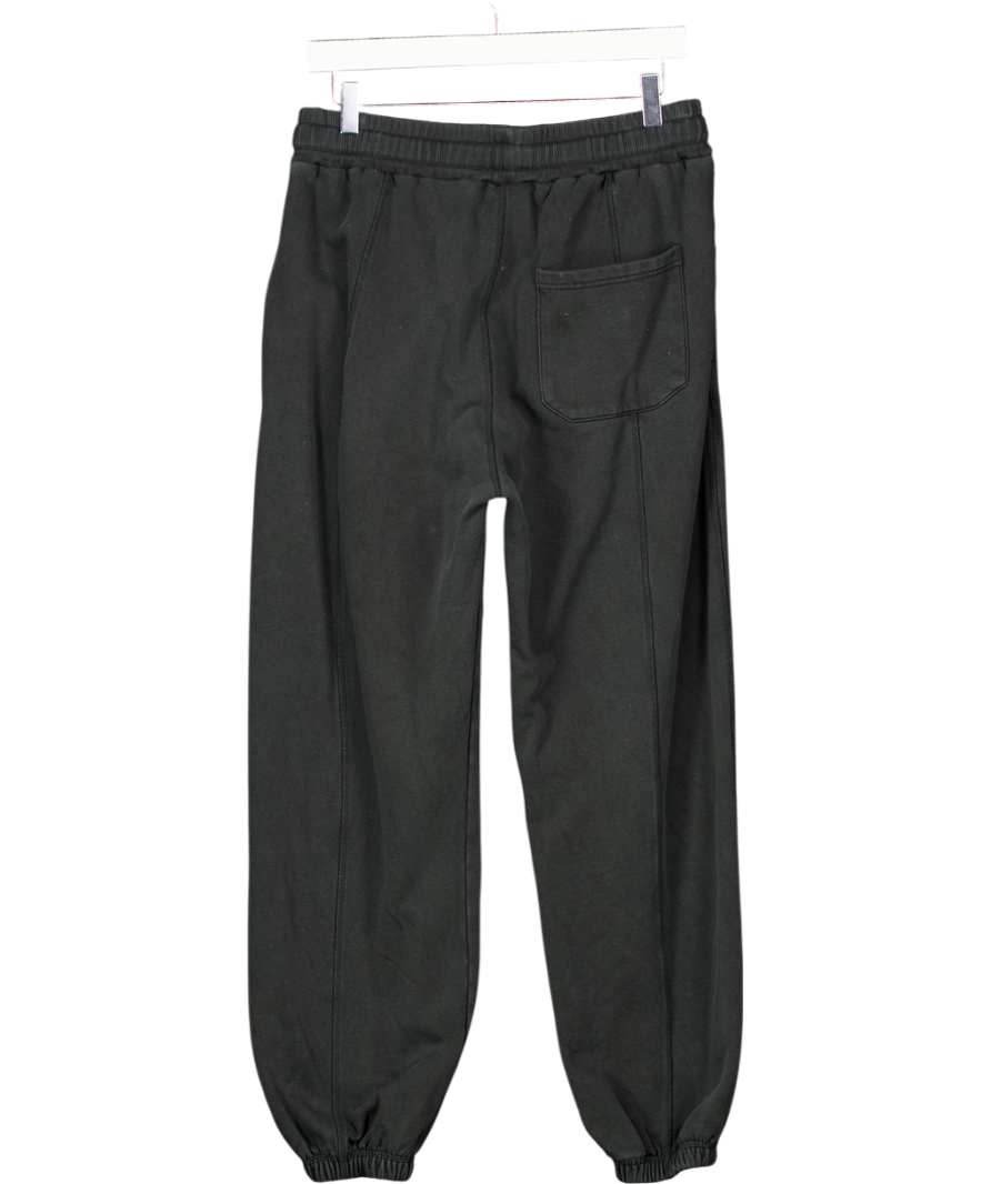 COLE BUXTON Washed Black Logo Jogging Trousers UK XL