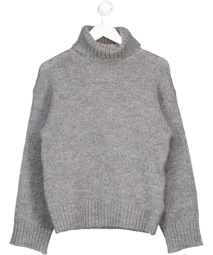 NA-KD Grey Turtle Neck Wool Blend Knitted Sweater UK XS