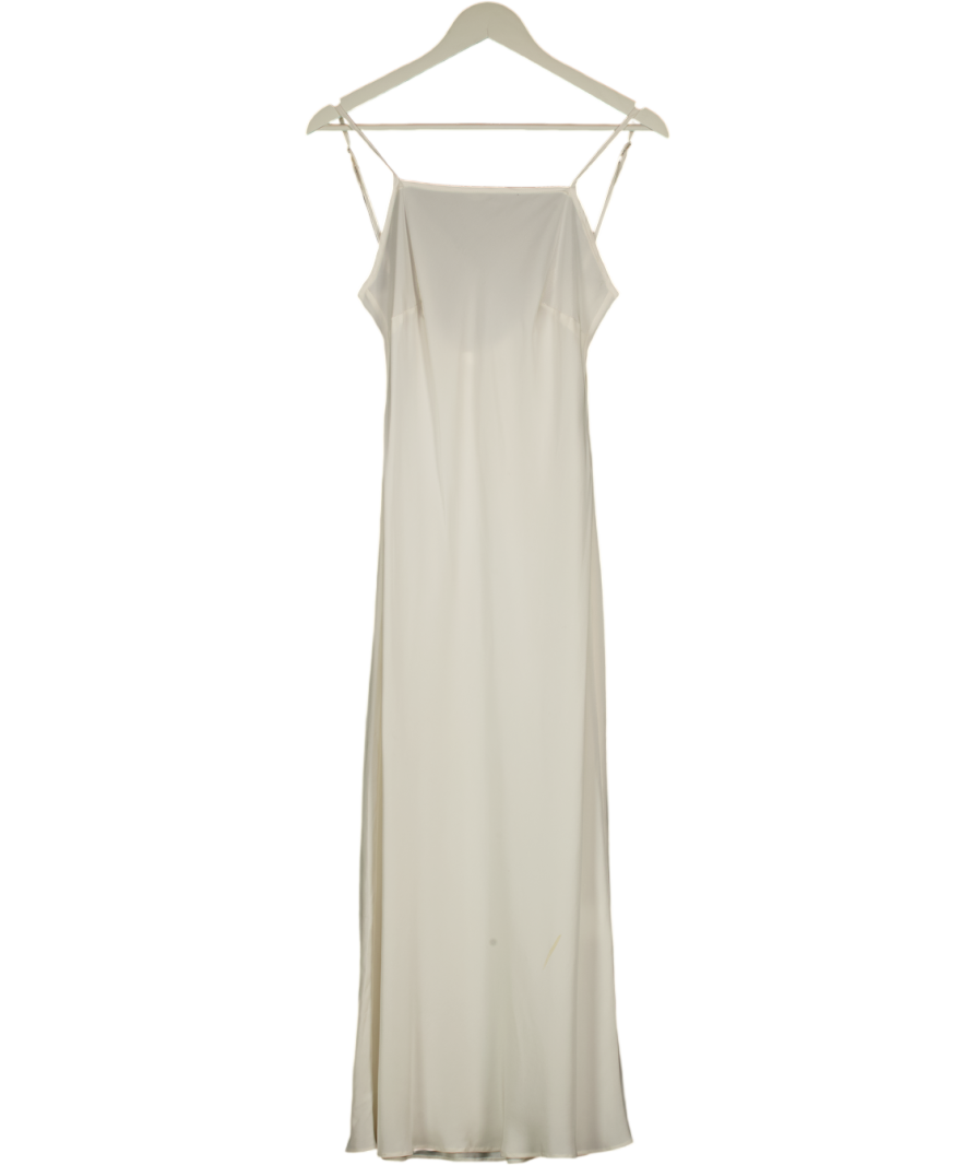 Cecilie Bahnsen Ivory White 100% Silk  Slip Dress UK 8