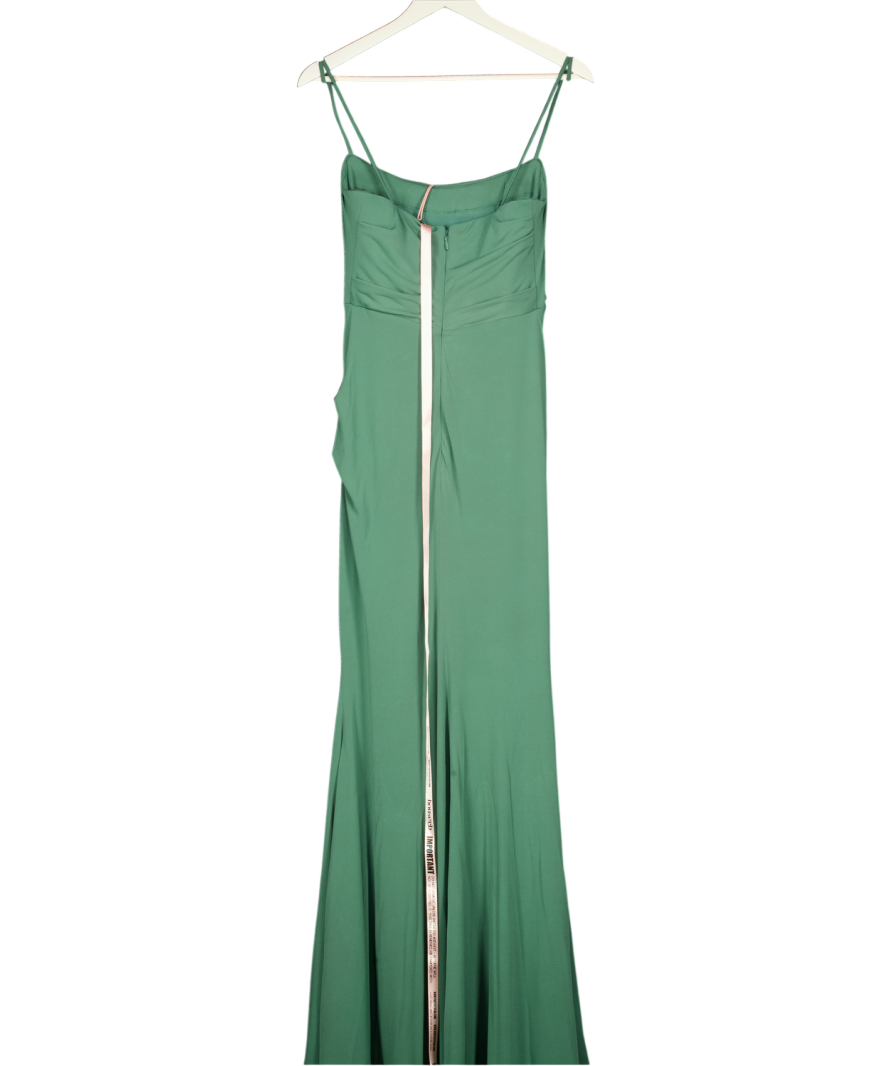 HOUSE OF CB Green Milena Forest Corset Maxi Dress UK M