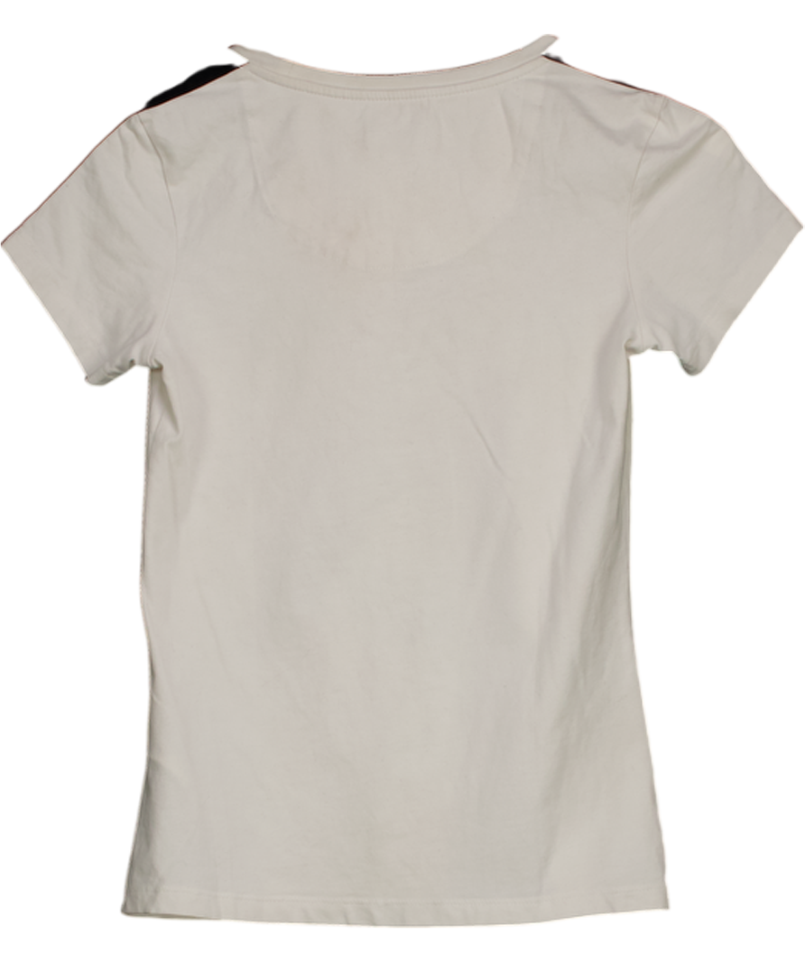 Calvin Klein White CK Logo Fitted T-shirt UK M